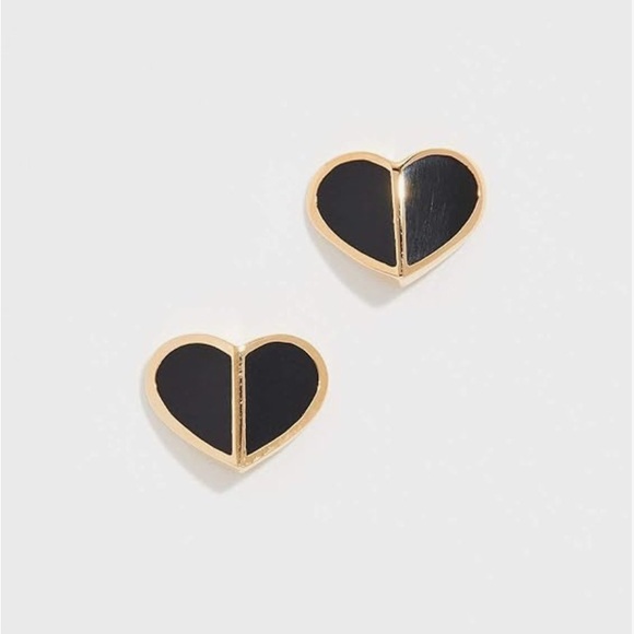 Kate Spade Heritage Spade in Gold and Black Enamel NWT - Picture 1 of 6